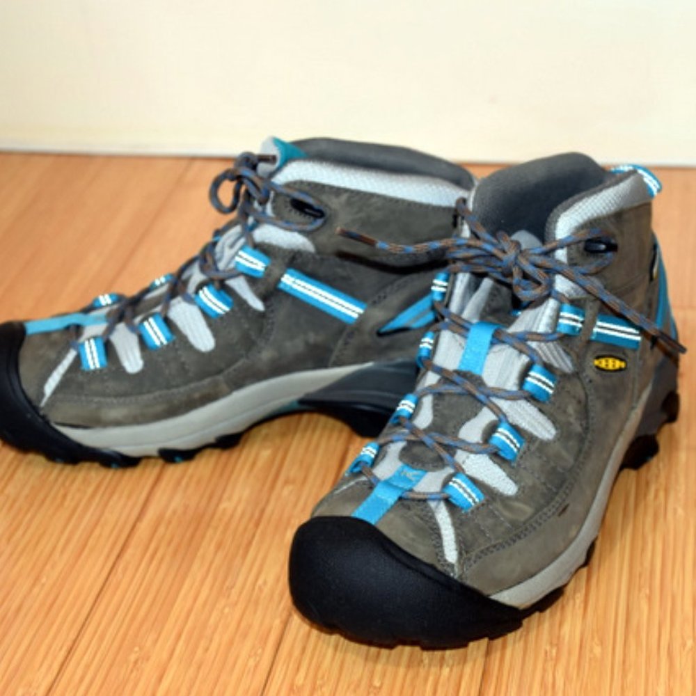 Keen Waterproof Targhee ll Mid Women's 10 Gargoyle/Caribbean Sea